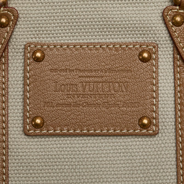 ルイ ヴィトン トアルトリアノン サックドニュイPM ハンドバッグ M48827 ベージュ グレー キャンバス レザー レディース LOUIS VUITTON 【中古】