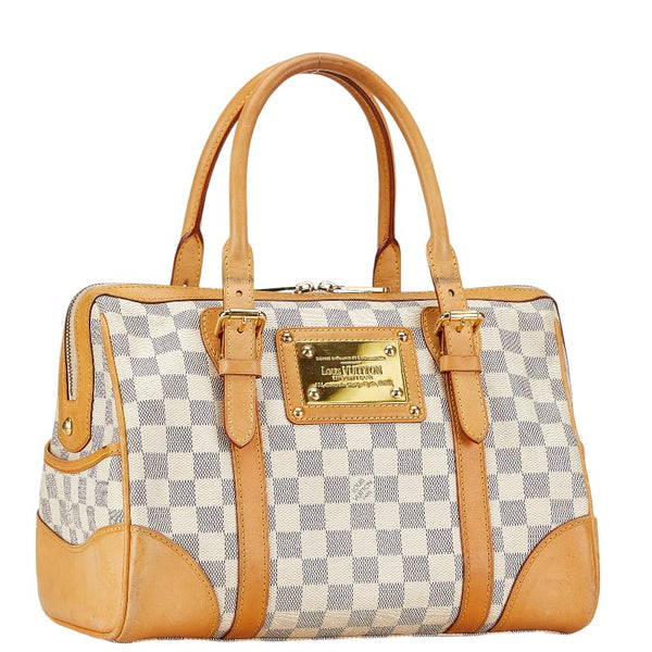 ルイ ヴィトン ダミエ アズール バークレー ハンドバッグ N52001 ホワイト PVC レザー レディース LOUIS VUITTON 【中古】