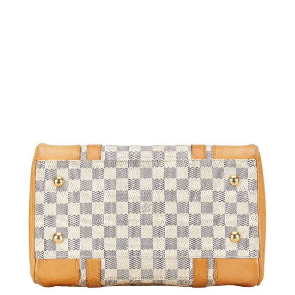 ルイ ヴィトン ダミエ アズール バークレー ハンドバッグ N52001 ホワイト PVC レザー レディース LOUIS VUITTON 【中古】