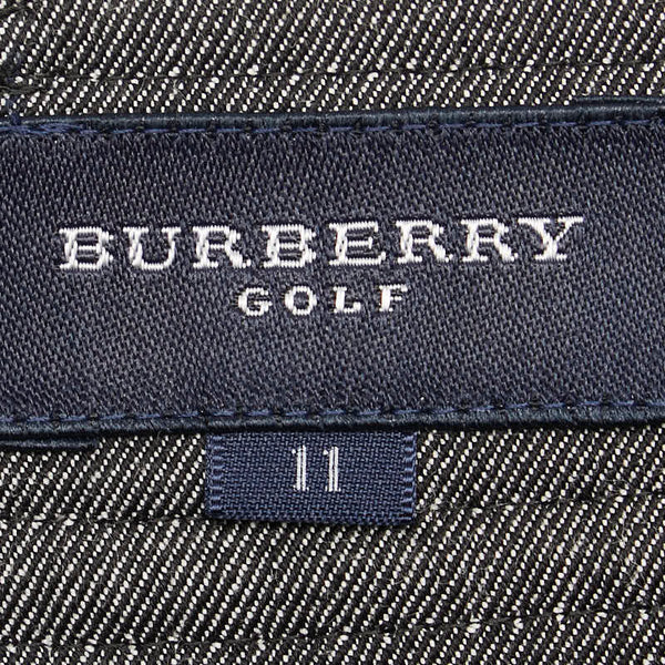 バーバリー ノバチェック センタープリーツ パンツ スラックス サイズ：11 グレー ウール コットン レディース BURBERRY 【中古】