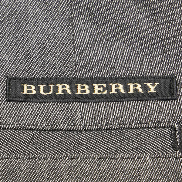 バーバリー ノバチェック センタープリーツ パンツ スラックス サイズ：11 グレー ウール コットン レディース BURBERRY 【中古】