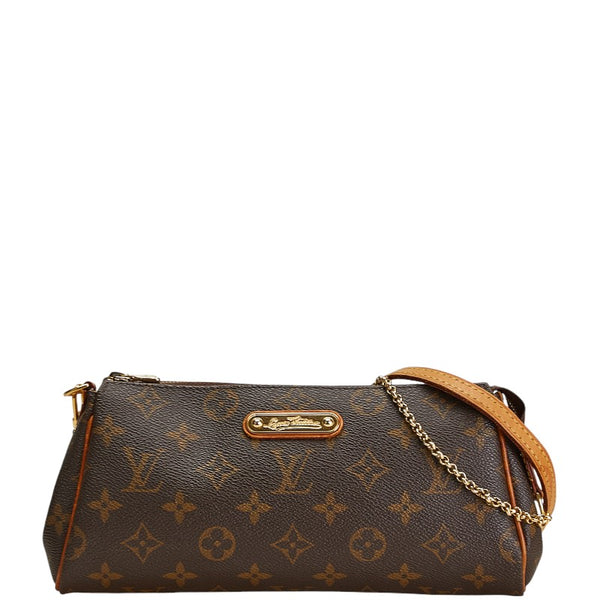 ルイ ヴィトン モノグラム エヴァ チェーン ショルダーバッグ 2WAY M95567 ブラウン PVC レザー レディース LOUIS VUITTON 【中古】