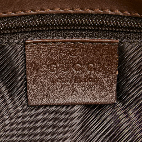 グッチ GGキャンバス ハンドバッグ 000 0849 2684 ベージュ ブラウン キャンバス レザー レディース GUCCI 【中古】