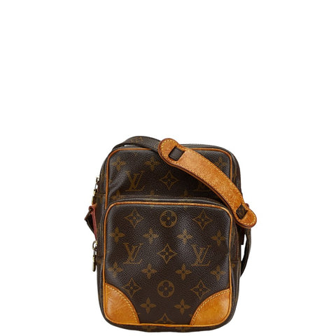 ルイ ヴィトン モノグラム アマゾン 斜め掛け ショルダーバッグ M45236 ブラウン PVC レザー レディース LOUIS VUITTON 【中古】