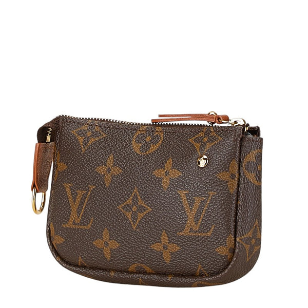 ルイ ヴィトン モノグラム ラベルコレクション トゥルース クレ ポーチ M63800 ブラウン PVC レザー レディース LOUIS VUITTON 【中古】