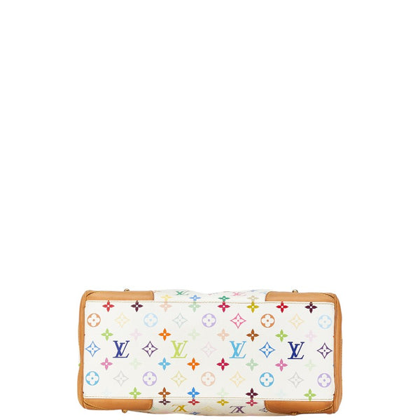 ルイ ヴィトン モノグラム マルチカラー クラウディア ハンドバッグ M40193 ブロン ホワイト PVC レザー レディース LOUIS VUITTON 【中古】