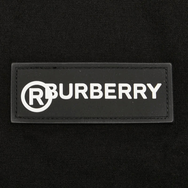 バーバリー ロゴ ノバチェック 半袖Ｔシャツ サイズ：S ブラック ベージュ コットン メンズ BURBERRY 【中古】