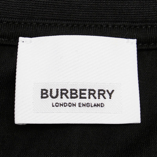 バーバリー ロゴ ノバチェック 半袖Ｔシャツ サイズ：S ブラック ベージュ コットン メンズ BURBERRY 【中古】