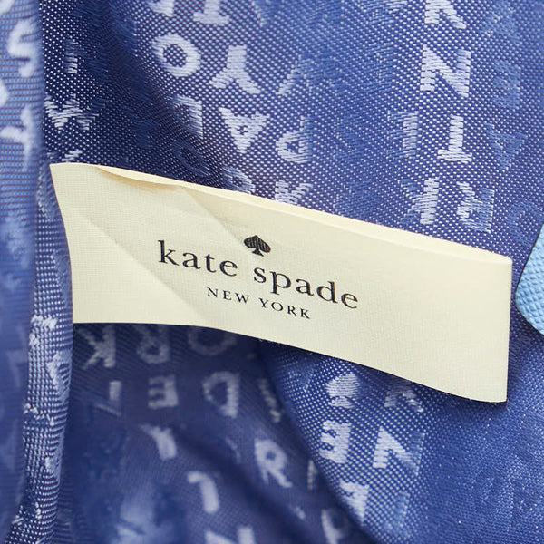 ケイトスペード ハンドバッグ トートバッグ ブルー ホワイト レザー レディース Kate Spade 【中古】