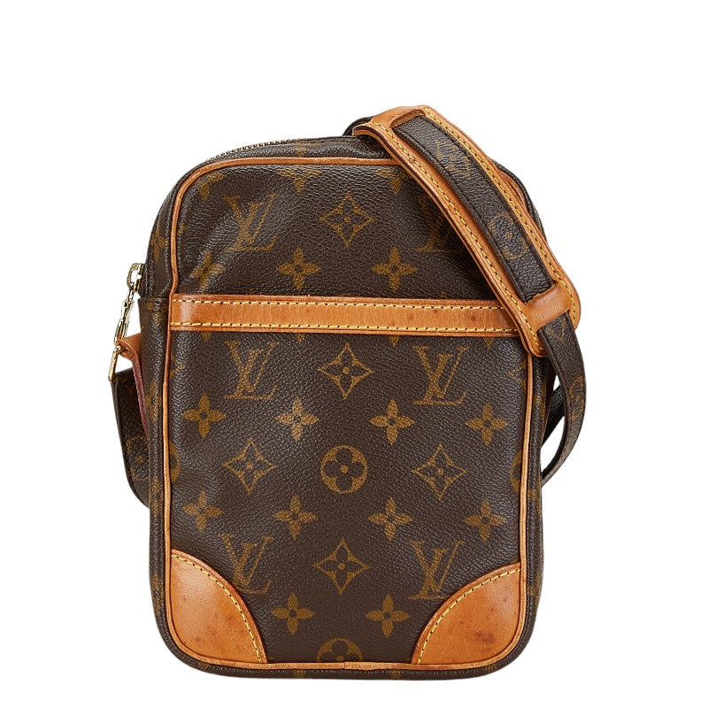 ルイ ヴィトン モノグラム ダヌーブ 斜め掛け ショルダーバッグ M45266 ブラウン PVC レザー レディース LOUIS VUITTON 【中古】