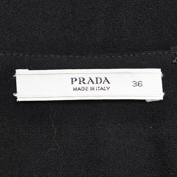 プラダ スカートサイズ：36 ブラック アセテート レディース PRADA 【中古】