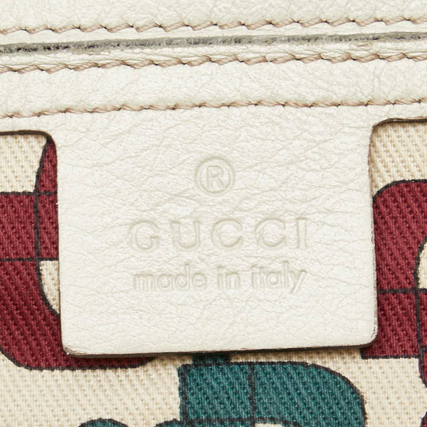 グッチ グッチシマ ショルダーバッグ 203494 ベージュ レザー レディース GUCCI 【中古】