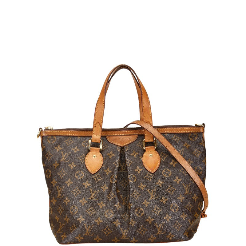 ルイ ヴィトン モノグラム　 パレルモPM ハンドバッグ ショルダーバッグ 2WAY M40145 ブラウン PVC レザー レディース LOUIS VUITTON 【中古】