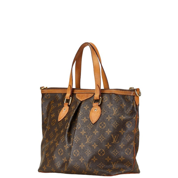 ルイ ヴィトン モノグラム　 パレルモPM ハンドバッグ ショルダーバッグ 2WAY M40145 ブラウン PVC レザー レディース LOUIS VUITTON 【中古】