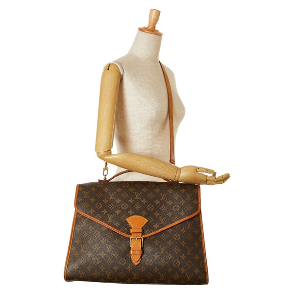 ルイ ヴィトン モノグラム ビバリー ハンドバッグ ショルダーバッグ 2WAY M51121 ブラウン PVC レザー レディース LOUIS VUITTON 【中古】