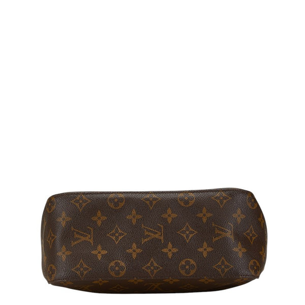 ルイ ヴィトン モノグラム ルーピングMM ショルダーバッグ ハンドバッグ M51146 ブラウン PVC レザー レディース LOUIS VUITTON 【中古】