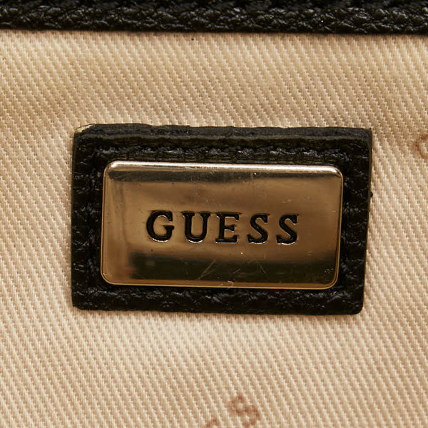 ゲス スタッズ ハンドバッグ ショルダーバッグ 2WAY ブラック レザー レディース Guess 【中古】