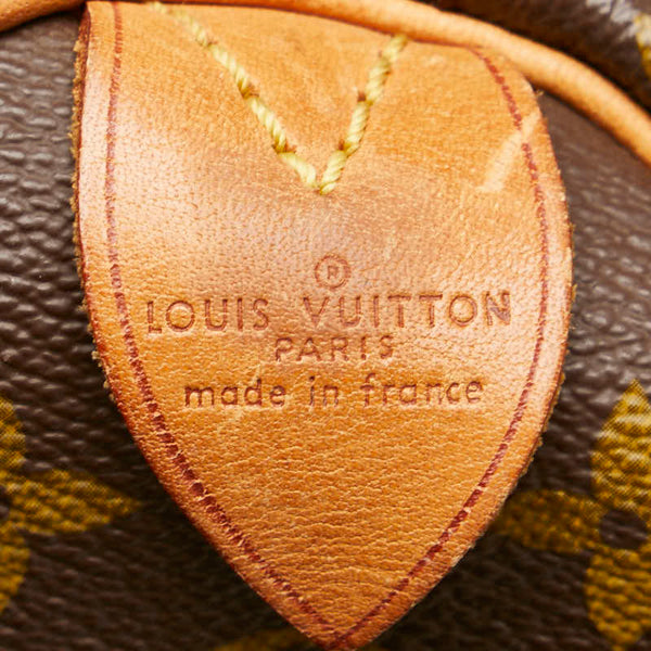 ルイ ヴィトン モノグラム スピーディ35 ハンドバッグ ボストンバッグ M41524 ブラウン PVC レザー レディース LOUIS VUITTON 【中古】