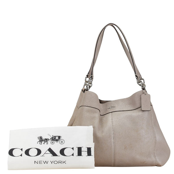 コーチ ハンドバッグ F28997 グレージュ レザー レディース COACH 【中古】