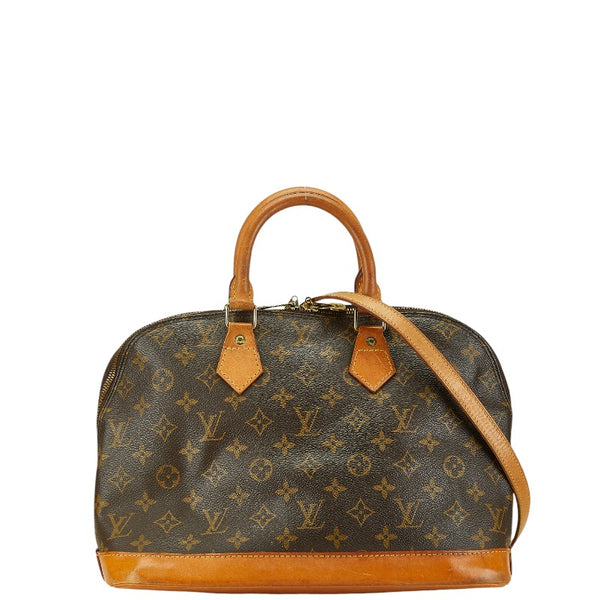 ルイ ヴィトン モノグラム アルマ ハンドバッグ ショルダーバッグ 2WAY M51130 ブラウン PVC レザー レディース LOUIS VUITTON 【中古】