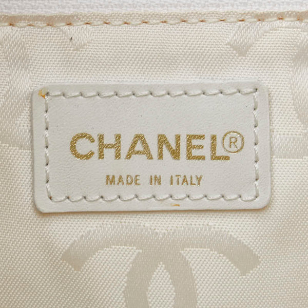 シャネル マトラッセ ワイルドステッチ ココマーク ワンショルダーバッグ ハンドバッグ ホワイト ラムスキン レディース CHANEL 【中古】