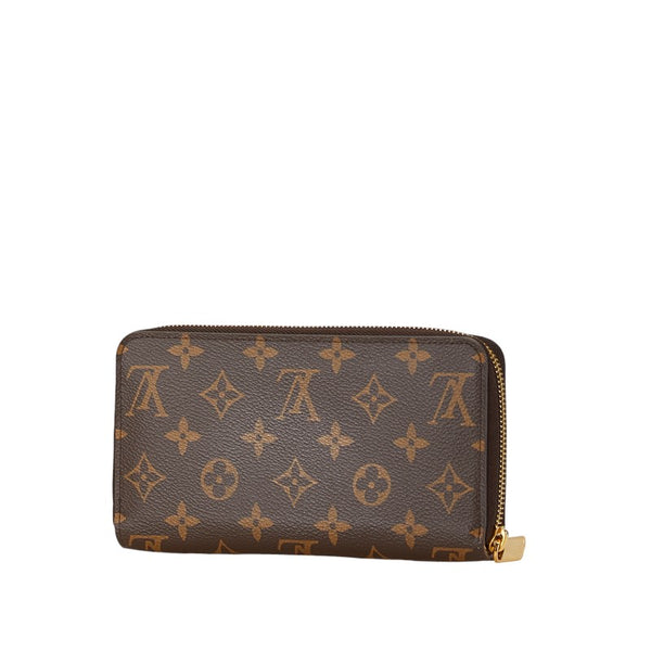 ルイ ヴィトン モノグラム ジッピー ウォレット ラウンドファスナー 長財布 M42616 ブラウン PVC レザー レディース LOUIS VUITTON 【中古】