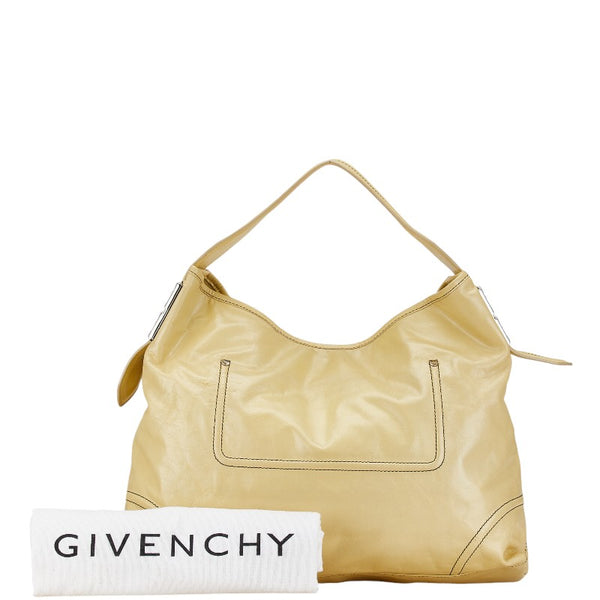 ジバンシー ロゴ ワンショルダーバッグ イエロー レザー レディース Givenchy 【中古】