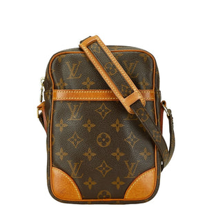 ルイ ヴィトン モノグラム ダヌーブ 斜め掛け ショルダーバッグ M45266 ブラウン PVC レザー レディース LOUIS VUITTON 【中古】