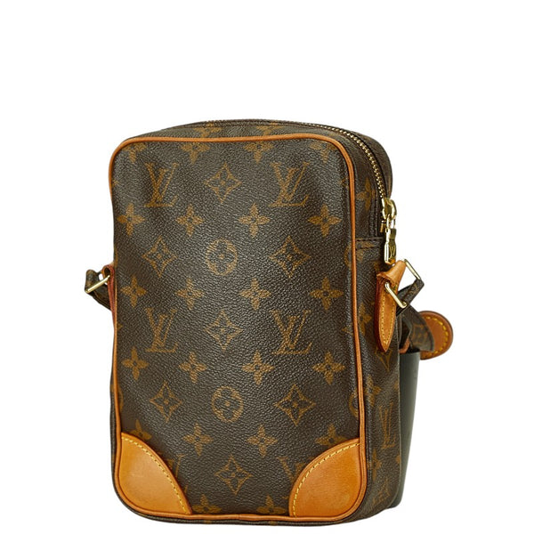 ルイ ヴィトン モノグラム ダヌーブ 斜め掛け ショルダーバッグ M45266 ブラウン PVC レザー レディース LOUIS VUITTON 【中古】