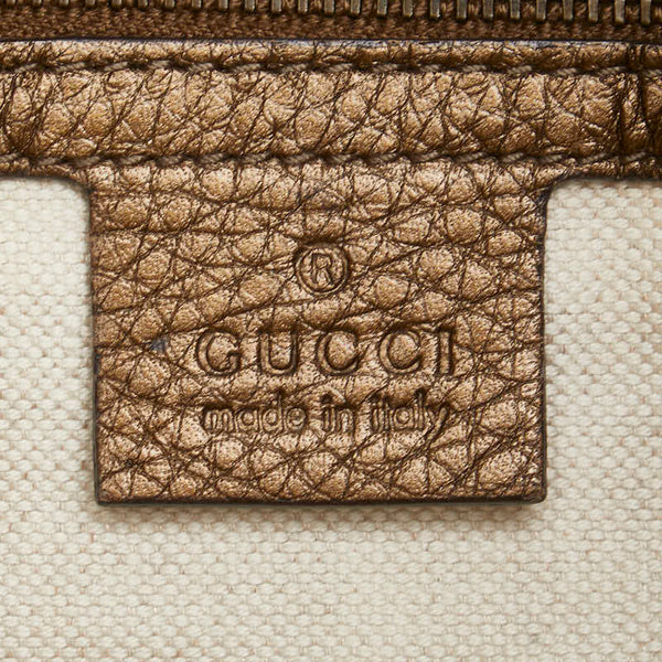 グッチ トートバッグ ショルダーバッグ 2WAY 269963 ゴールド レザー レディース GUCCI 【中古】