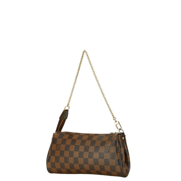 ルイ ヴィトン ダミエ エヴァ チェーン ハンドバッグ ショルダーバッグ 2WAY N55213 ブラウン PVC レザー レディース LOUIS VUITTON 【中古】