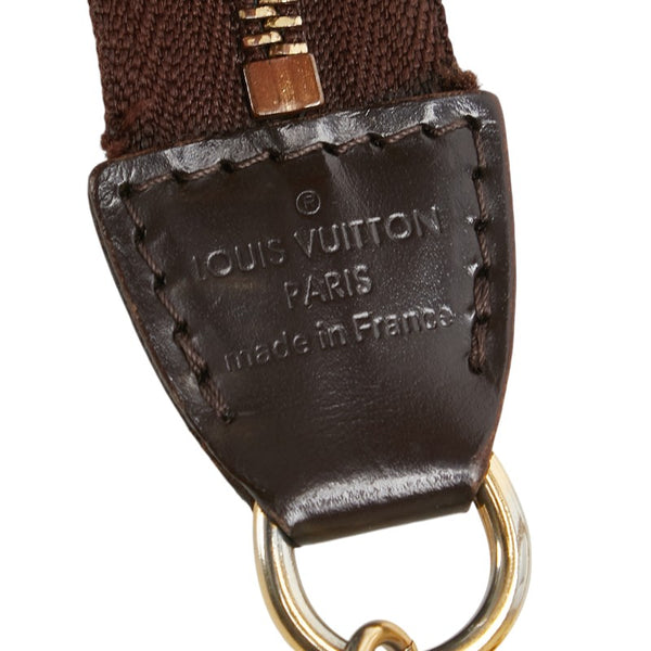 ルイ ヴィトン ダミエ エヴァ チェーン ハンドバッグ ショルダーバッグ 2WAY N55213 ブラウン PVC レザー レディース LOUIS VUITTON 【中古】