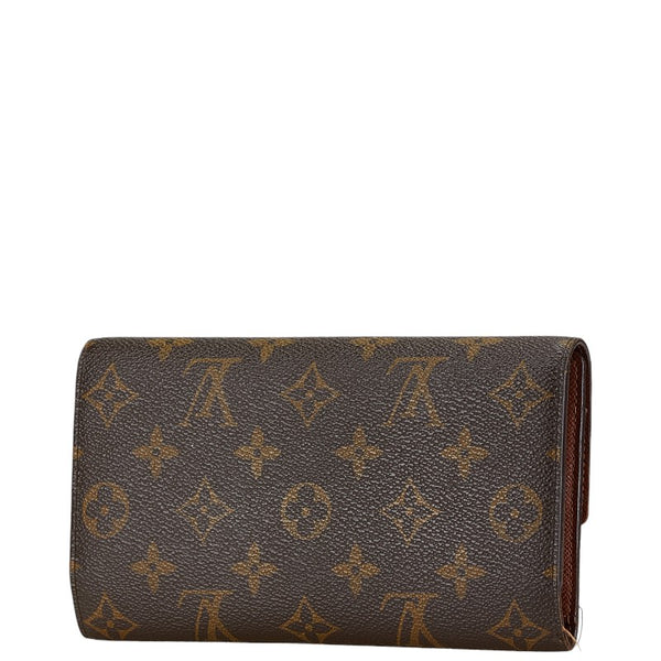 ルイ ヴィトン モノグラム ポルトフォイユ インターナショナル 長財布 M61217 ブラウン PVC レザー レディース LOUIS VUITTON 【中古】