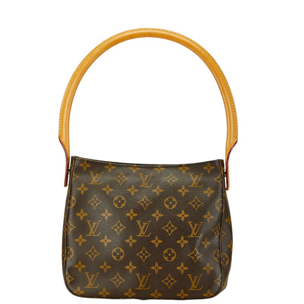 ルイ ヴィトン モノグラム ルーピングMM ショルダーバッグ ハンドバッグ M51146 ブラウン PVC レザー レディース LOUIS VUITTON 【中古】