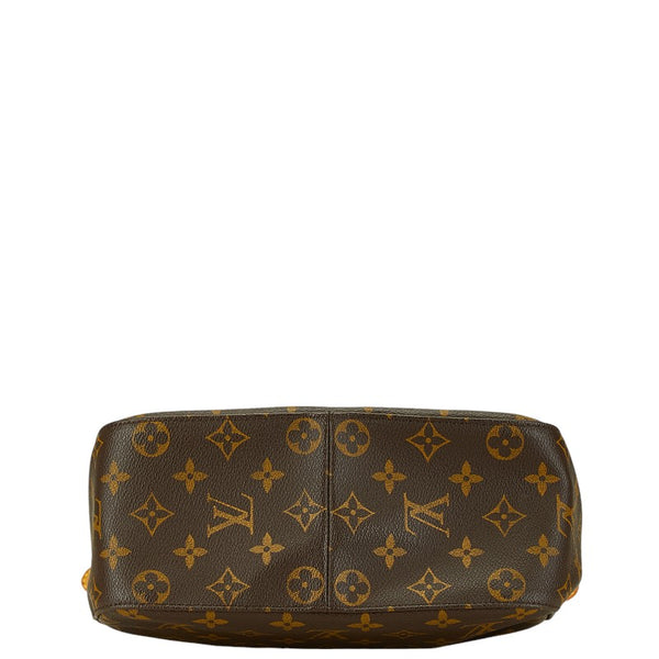 ルイ ヴィトン モノグラム ルーピングMM ショルダーバッグ ハンドバッグ M51146 ブラウン PVC レザー レディース LOUIS VUITTON 【中古】