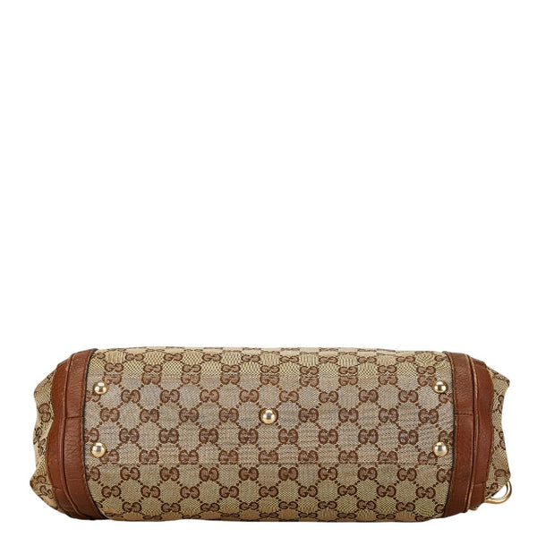 グッチ GGキャンバス バンブー ベラ ハンドバッグ ショルダーバッグ 2WAY 282300 ピンクゴールド レザー レディース GUCCI 【中古】