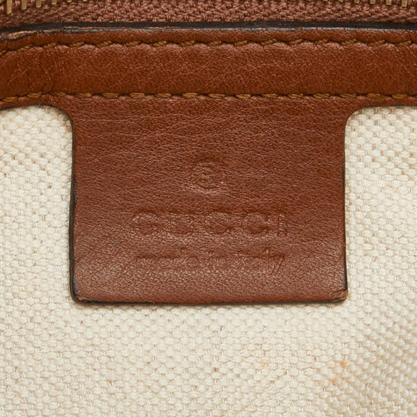 グッチ GGキャンバス バンブー ベラ ハンドバッグ ショルダーバッグ 2WAY 282300 ピンクゴールド レザー レディース GUCCI 【中古】