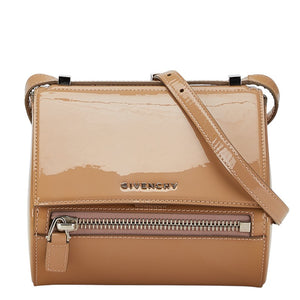 ジバンシー パンドラボックス ミニ ショルダーバッグ ベージュ エナメル レディース Givenchy 【中古】