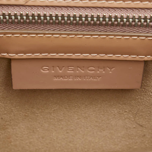 ジバンシー パンドラボックス ミニ ショルダーバッグ ベージュ エナメル レディース Givenchy 【中古】