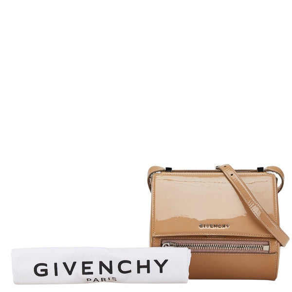 ジバンシー パンドラボックス ミニ ショルダーバッグ ベージュ エナメル レディース Givenchy 【中古】