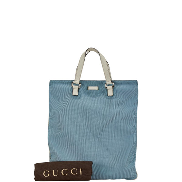 グッチ トートバッグ ショルダーバッグ 272347 ブルー ホワイト キャンバス レザー レディース GUCCI 【中古】