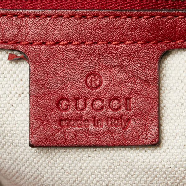 グッチ バンブー ハンドバッグ ショルダーバッグ 2WAY 323660 レッド レザー レディース GUCCI 【中古】