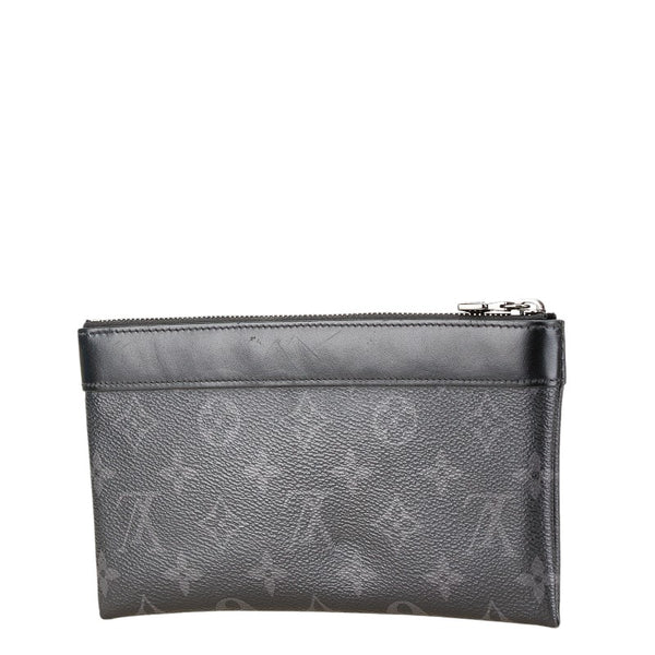 ルイ ヴィトン モノグラム エクリプス ポシェット ディスカバリーPM ポーチ M44323 ブラック PVC レザー メンズ LOUIS VUITTON 【中古】