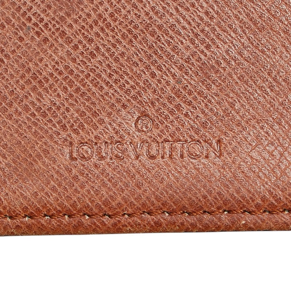 ルイ ヴィトン モノグラム ポルト シェキエ カルトクレディ 長財布 M62225 ブラウン PVC レザー レディース LOUIS VUITTON 【中古】