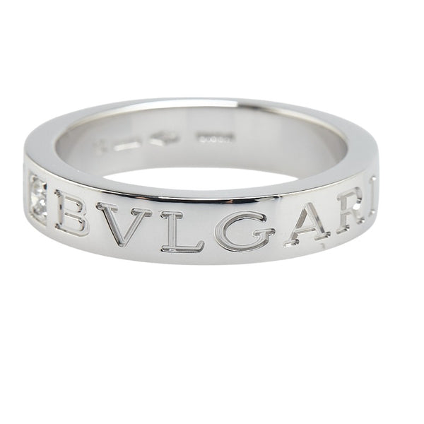 ブルガリ シルバー K18WG ホワイトゴールド ダイヤ ブルガリブルガリ リング 指輪 レディース BVLGARI 12号 【中古】