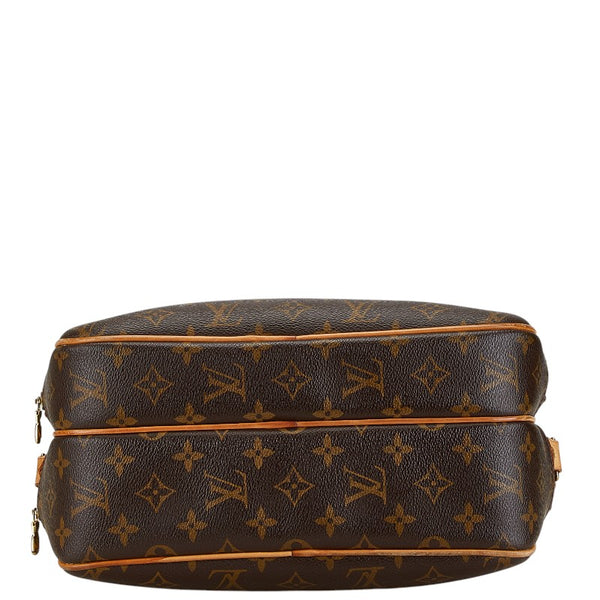 ルイ ヴィトン モノグラム  リポーターPM 斜め掛け ショルダーバッグ  M45254 ブラウン PVC レザー レディース LOUIS VUITTON 【中古】