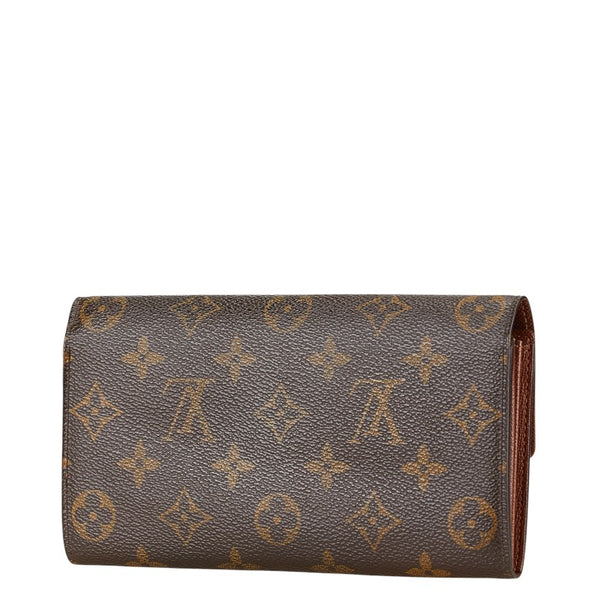 ルイ ヴィトン モノグラム ポルトフォイユ サラ 長財布 M61726 ブラウン PVC レザー レディース LOUIS VUITTON 【中古】