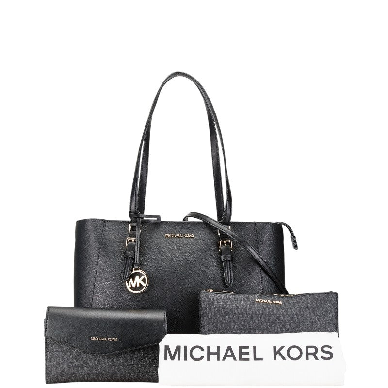 マイケルコース ハンドバッグ ショルダーバッグ 2WAY ブラック レザー レディース Michael Kors 【中古】