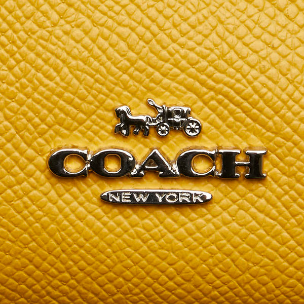 コーチ スマホショルダー 斜め掛け ショルダーバッグ C6884SVRGJ イエロー レザー レディース COACH 【中古】