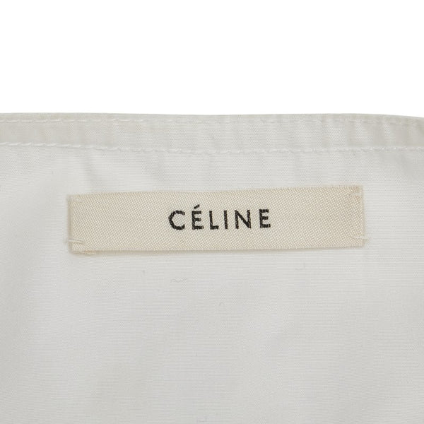 セリーヌ ワンピース サイズ:38 ブラック ホワイト コットン レディース CELINE 【中古】